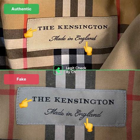 how to spot a fake burberry|burberry trench authenticity check.